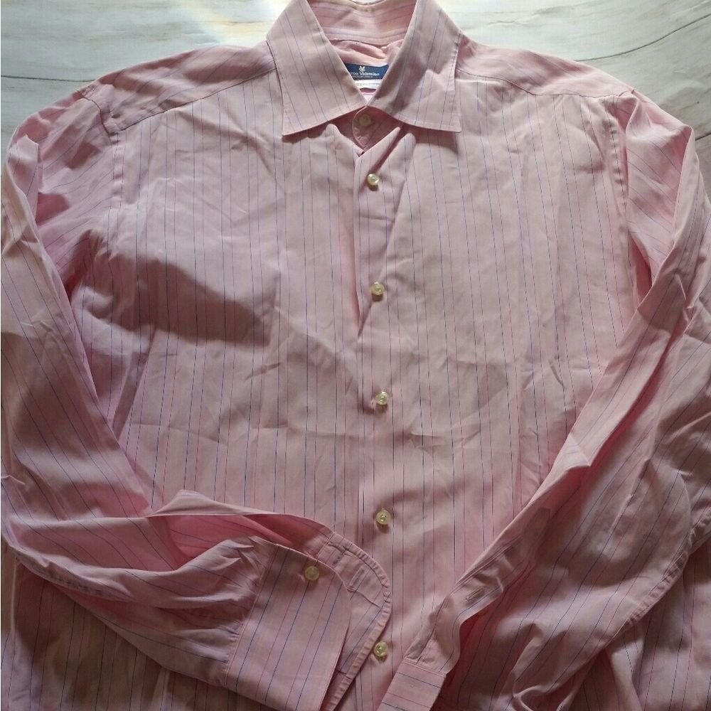 Marco Valentino pink Button up Shirt size 16'